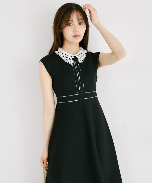 tocco closet（トッコ クローゼット） ワンピース 2WAYレース襟
