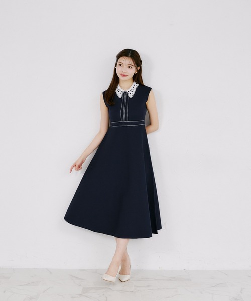 tocco closet（トッコ クローゼット） ワンピース 2WAYレース襟