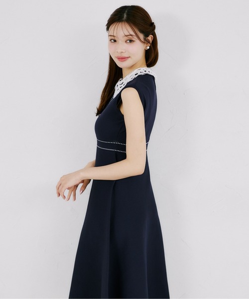 tocco closet（トッコ クローゼット） ワンピース 2WAYレース襟