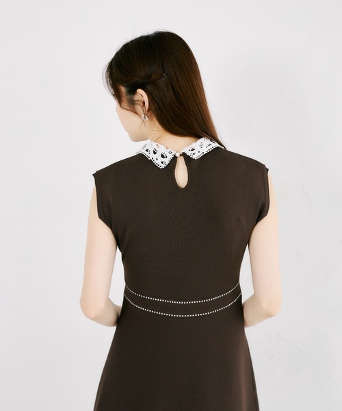 tocco closet（トッコ クローゼット） ワンピース 2WAYレース襟