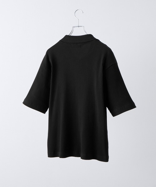 CLEL（クレイル） tシャツ 「CLEL」Giza Cotton Zip Rib T-Shirt