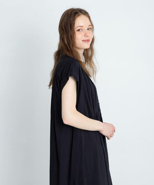 「URBAN RESEARCH Sonny Label」 半袖ワンピース FREE ブラック レディース_画像3