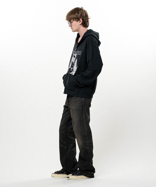 KAMIYA パーカー DISTORTED Girl” Zip-up Hoodie メンズ : ZOZOTOWN