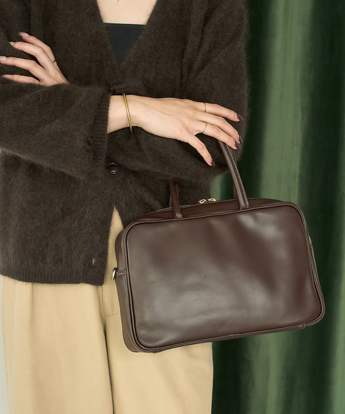 MILOS（ミロス） ボストンバッグ soft leather Square ボストン
