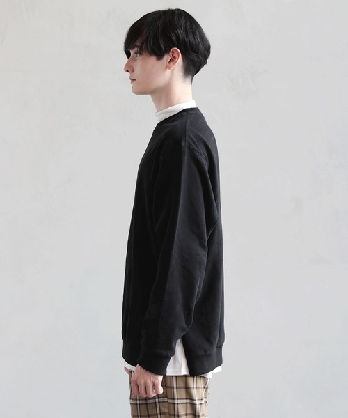 ASTRONOMY スウェット ビッグシルエット サイドジップ クルー