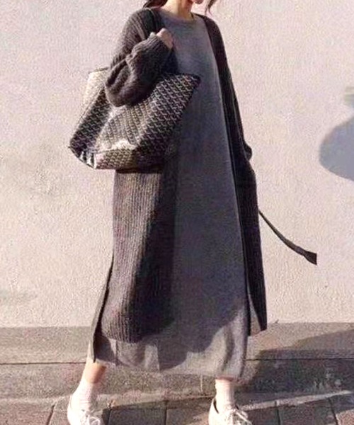 カーディガン ベルト付ロングカーディガン Zozotown Paypayモール店 通販 Paypayモール