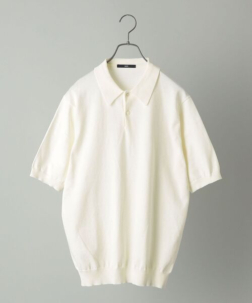 ポロシャツ SHIPS:CORDURA(R) コットン ニットポロ