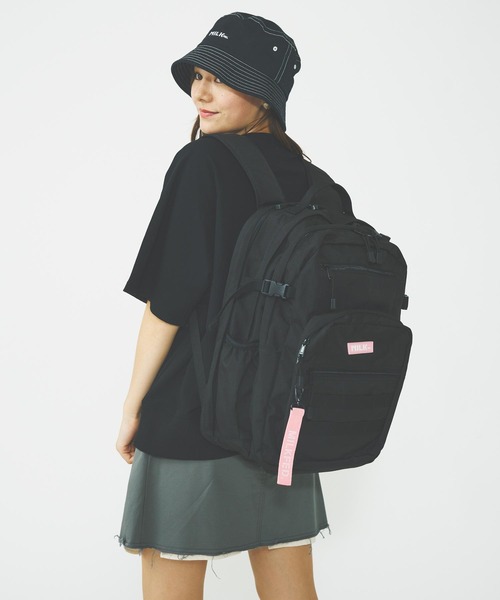 本日24時まで ミルクフェド バックパック ピンク 30L 30L】ACTIVE DOUBLE POCKET MOLLE BACKPACK / 大容量 【PC収納可