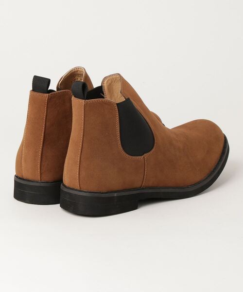 AAA+（サンエープラス） ブーツ 軽量ソール スエード サイドゴアブーツ