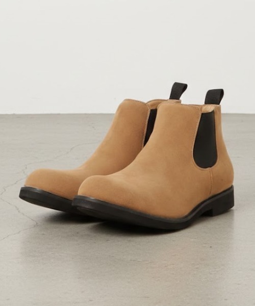 AAA+（サンエープラス） ブーツ 軽量ソール スエード サイドゴアブーツ