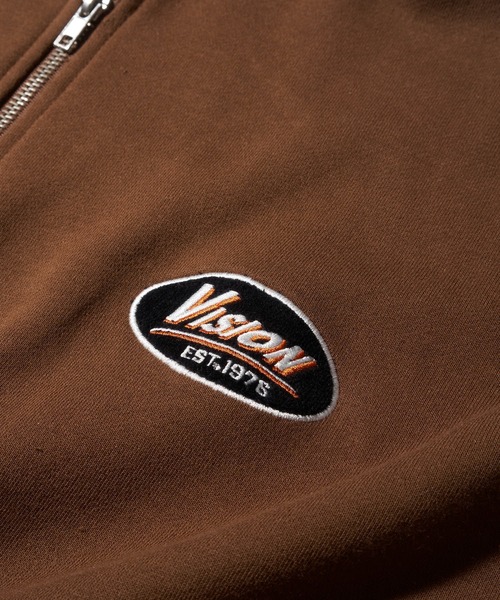 トレーナー スウェット 「VISION STREET WEAR」ビッグシルエット スタンドハーフジップ スウェットトレーナー / プルオーバー レディ VISION STREET WEAR トレーナー スウェット 「VISION WEAR