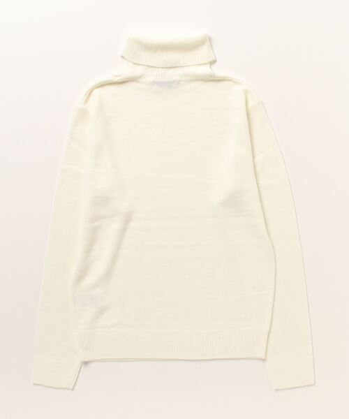 NAVY ニット セーター 洗えるニット カシミヤタッチ タートルネック