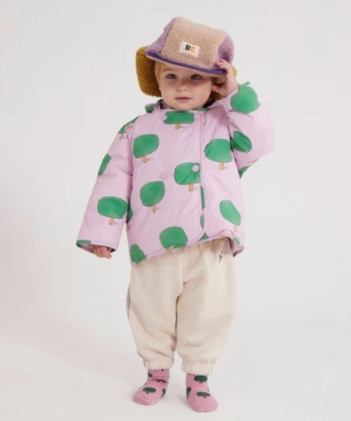 BOBO CHOSES（ボボショーズ） ダウン アウター Baby Green Tree all