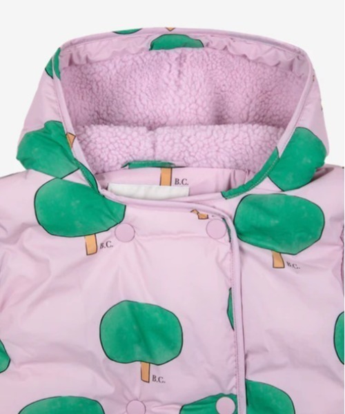 BOBO CHOSES（ボボショーズ） ダウン アウター Baby Green Tree all