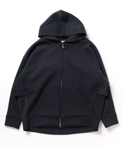Jines パーカー バックフリルコクーンパーカー レディース