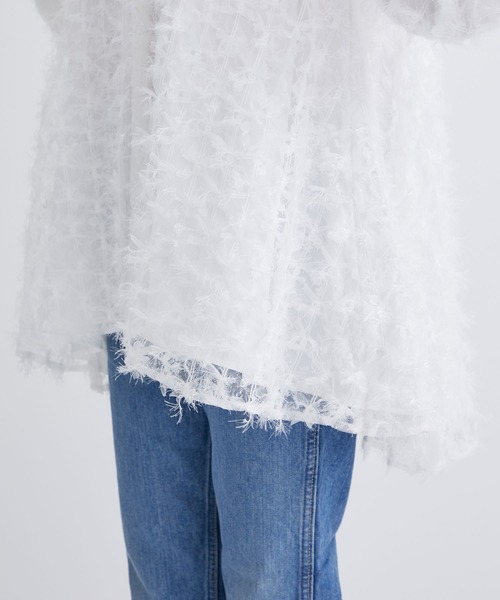 【美品】ツルバイマリコオイカワ primavera レース ブラウス チュール TSURU by Mariko Oikawa - ツルバイマリコオイカワ Primavera