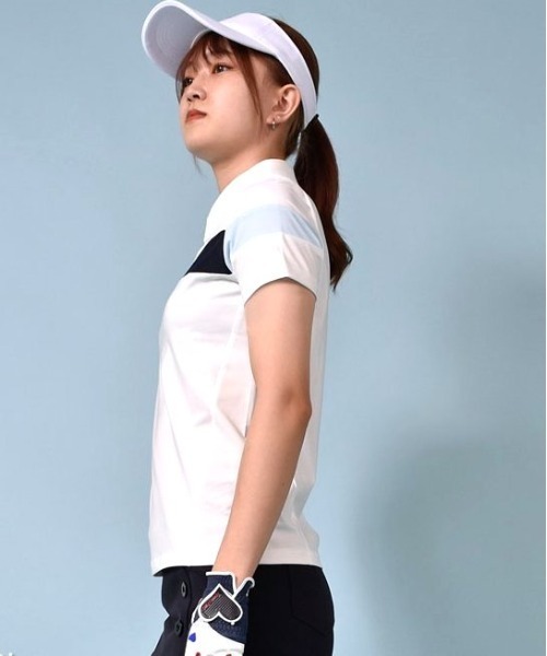 レディースゴルフシャツFICCE by don konishi Donso Fil Coupe Floral Shirt / Cloud White – J.Lindeberg