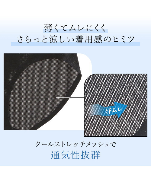 メッシュハイウエストブリーフ シルク ハイウエスト ショーツ ストレッチ ソフトベア天竺 日本