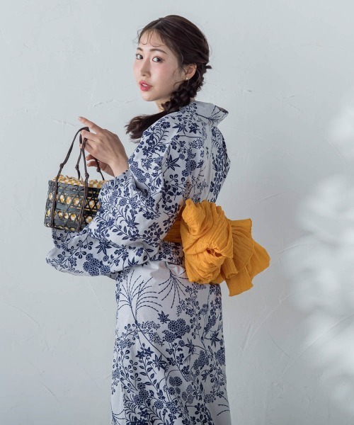 VICKY 浴衣 「浴衣3点セット」(ゆかた・しわ兵児帯・下駄)やまと