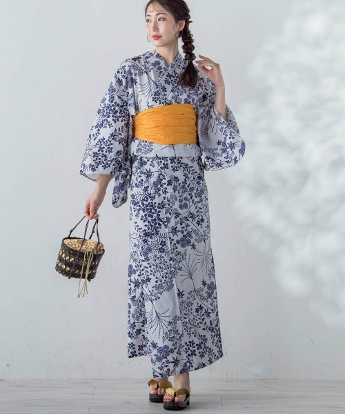 超安い品質 VICKY 浴衣 「浴衣3点セット」(ゆかた・しわ兵児帯・下駄)やまと 着物・浴衣
