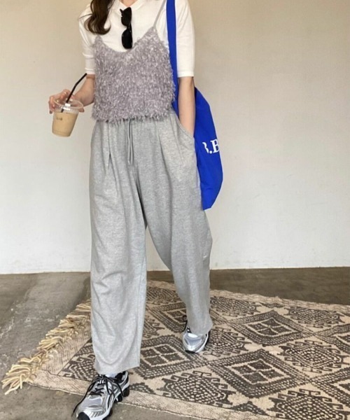 I-SOOK スウェットパンツ ジャージ スウェットワイドパンツ