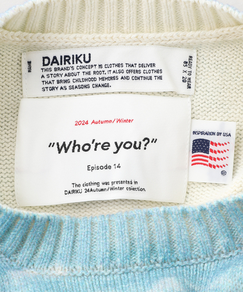 DAIRIKU（ダイリク） セーター ニット 「DAIRIKU / ダイリク」18SS
