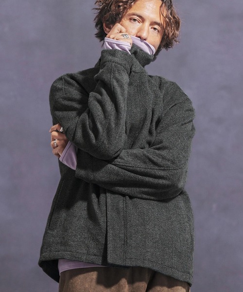 Jih Nunc（ジーヌンク） ブルゾン アウター mj10139- スタンドカラー