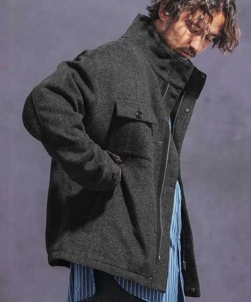 Jih Nunc（ジーヌンク） ブルゾン アウター mj10139- スタンドカラー