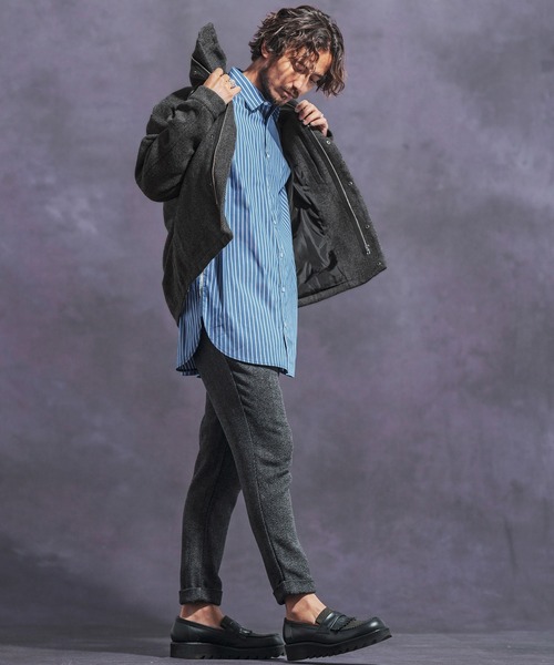 Jih Nunc（ジーヌンク） ブルゾン アウター mj10139- スタンドカラー