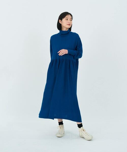 ○【新品未使用】LOISIRロワズィール ワンピースチュニック　リネン　ネイビー ○【新品未使用】LOISIRロワズィール ワンピースチュニック