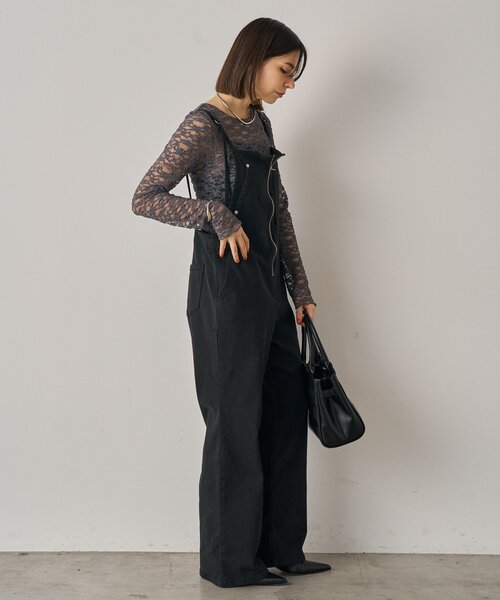 Loungedress サロペット オーバーオール デニムオールインワン