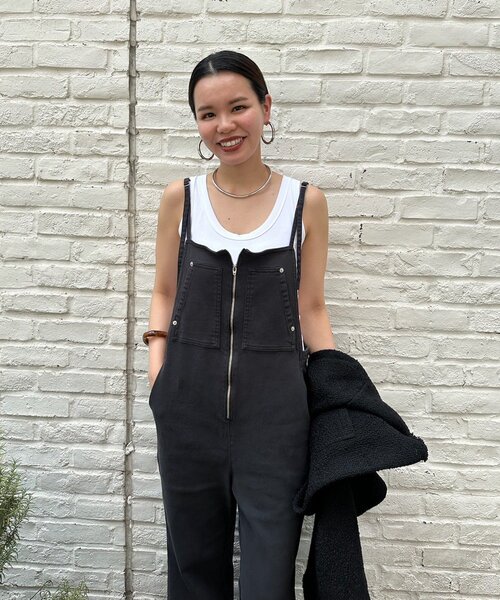 Loungedress サロペット オーバーオール デニムオールインワン