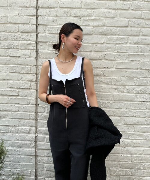Loungedress サロペット オーバーオール デニムオールインワン