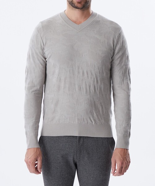 EPOCA UOMO（エポカ ウォモ） セーター ニット カモフラリンクスニット