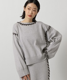 leur logette - leur logette 2017aw ☆パール付ざっくりニット leur logette - leur logette 2017aw ☆パール付ざっくりニット