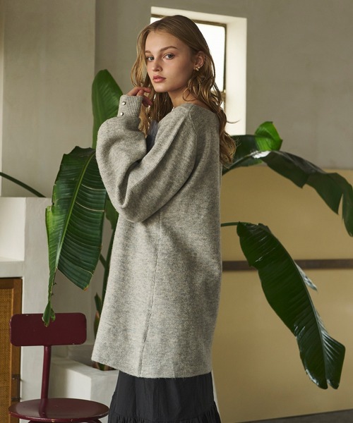loin nuit ニット セーター tulle slit design knit / チュール
