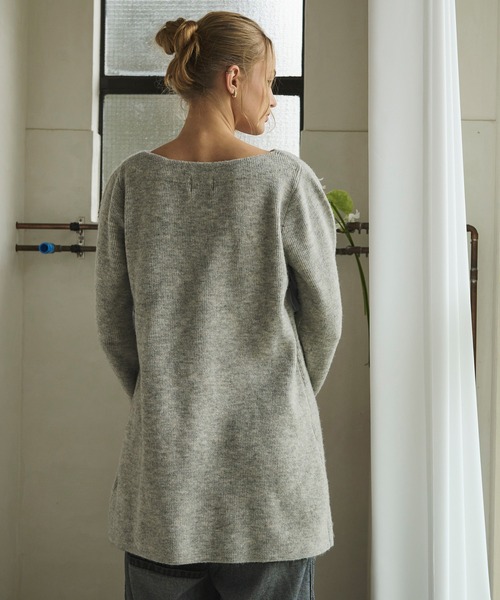 ニット セーター tulle slit design knit / チュールスリットデザインニット レディース loin nuit ニット セーター tulle slit design knit / チュール