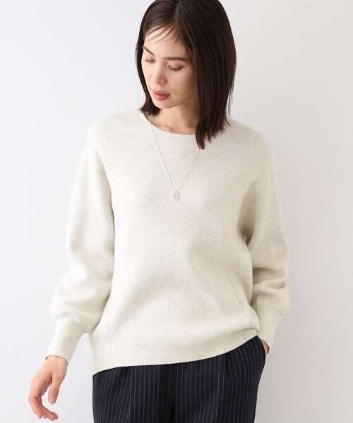 INDIVI（インディヴィ） ニット セーター 「コットン＆カシミヤ