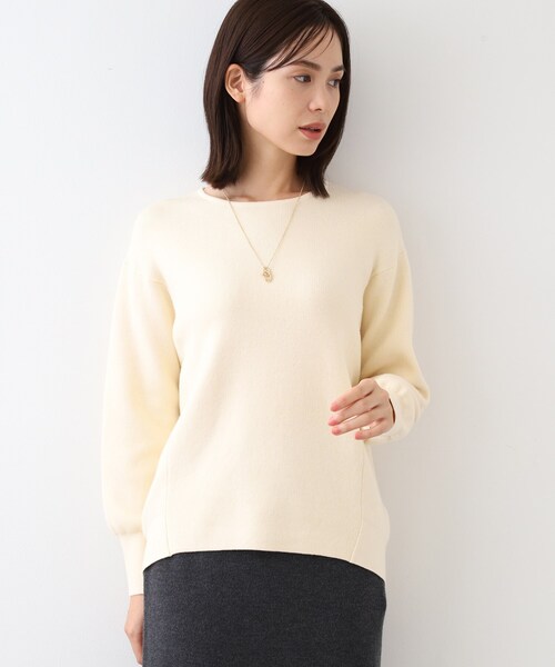 INDIVI（インディヴィ） ニット セーター 「コットン＆カシミヤ