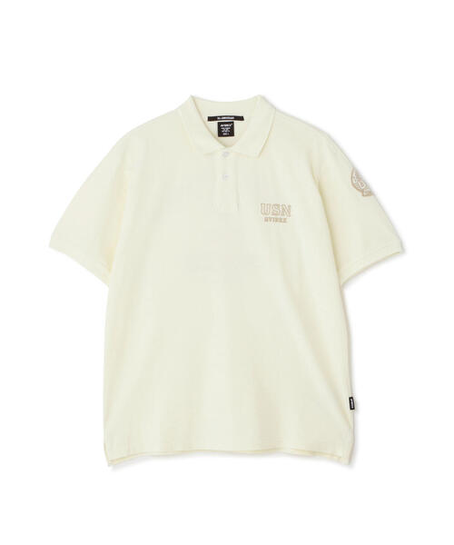 AVIREX ポロシャツ FADE WASH LAST CRUISE EMB POLO SHIRT