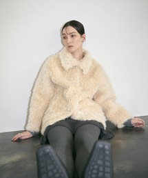 カバーオール Shaggy fur coat / シャギーファーコート レディース