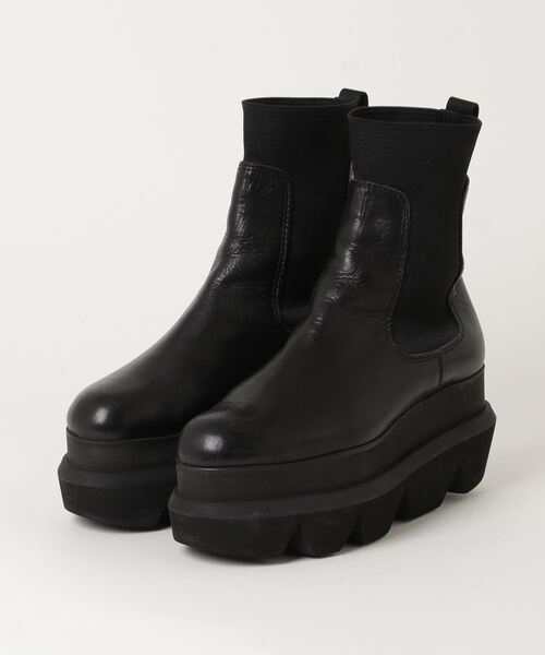 sacai ブラック ショートブーツ sacai（サカイ） ショートブーツ 38 ブラック レディース : ZOZOTOWN