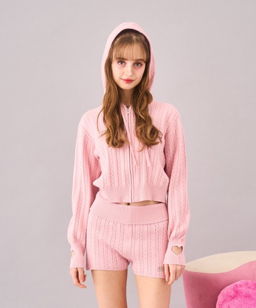 Seiney BLONDE セットアップ ハートニットセットアップ レディース