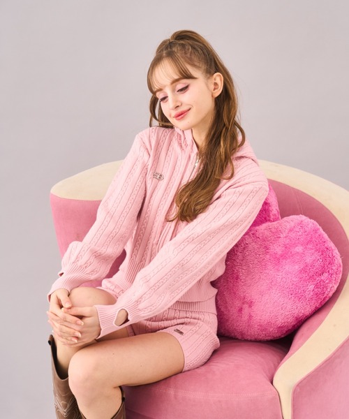 Seiney BLONDE セットアップ ハートニットセットアップ レディース