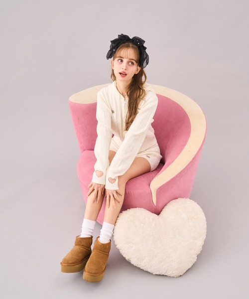 Seiney BLONDE セットアップ ハートニットセットアップ レディース