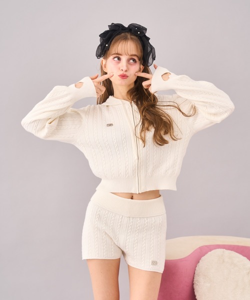 Seiney BLONDE セットアップ ハートニットセットアップ レディース