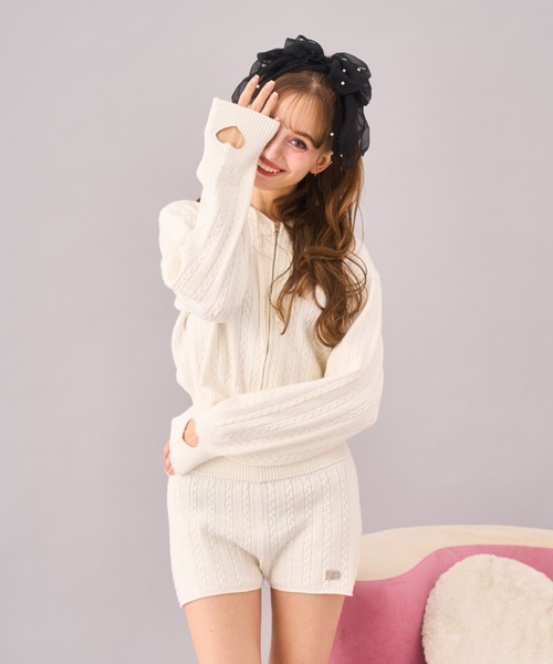 Seiney BLONDE セットアップ ハートニットセットアップ レディース