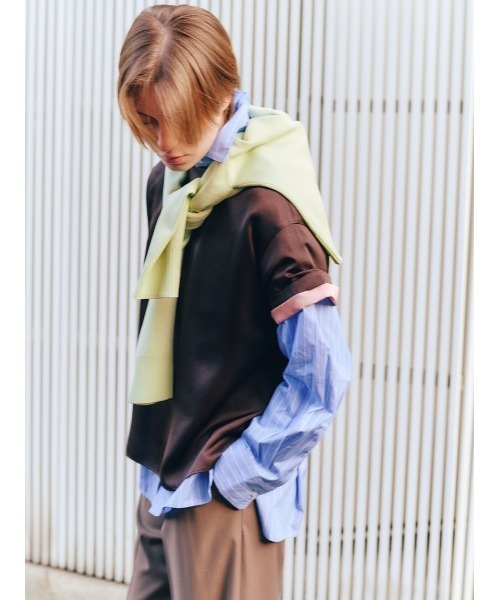 Mila Owen tシャツ ロールアップTシャツサテントップス