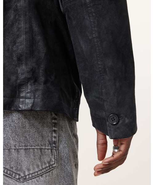 ジャケット テーラードジャケット MONET WAXED SUEDE BLAZER | MONET ワックスド スエード ブレザー メンズの画像