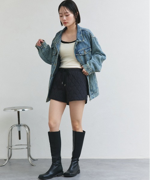 her praha キルティングショートパンツ Her Praha キルティング ショートパンツ